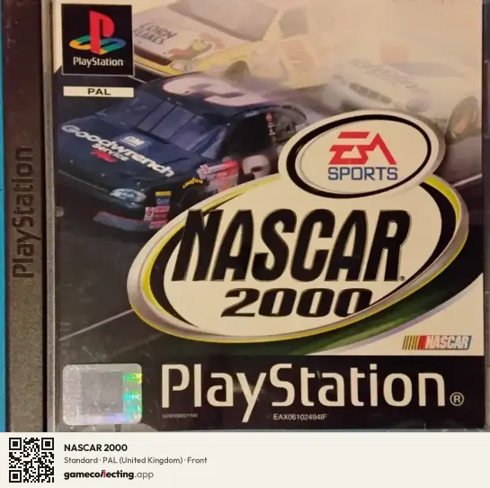 NASCAR 2000 PlayStation, United Kingdom box front