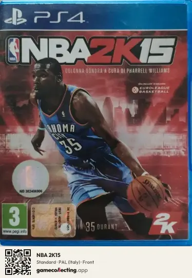 NBA 2K15 PlayStation 4, Italy box front