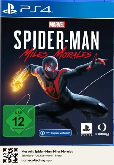 Marvel's Spider-Man: Miles Morales PlayStation 4, Germany box front