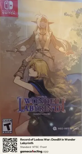 Record of Lodoss War: Deedlit in Wonder Labyrinth Nintendo Switch, NTSC box front
