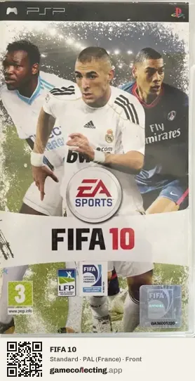 FIFA 10 PlayStation Portable, France box front