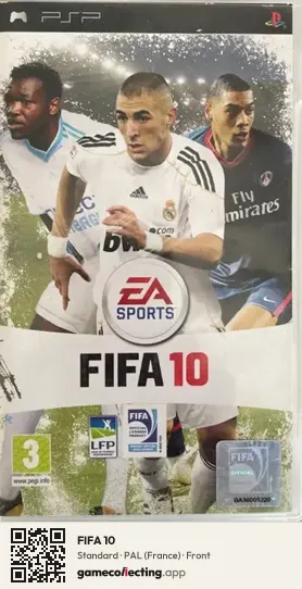 FIFA 10 PlayStation Portable, France box front