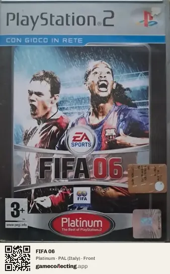 FIFA 06 PlayStation 2, Italy box front