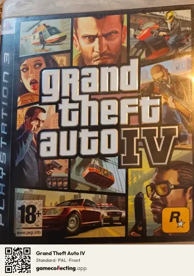 Grand Theft Auto IV PlayStation 3, PAL box front