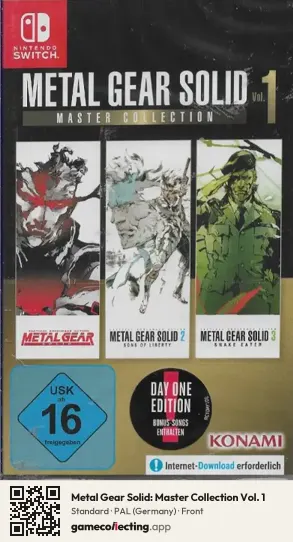 Metal Gear Solid: Master Collection Vol. 1 Nintendo Switch, Germany box front