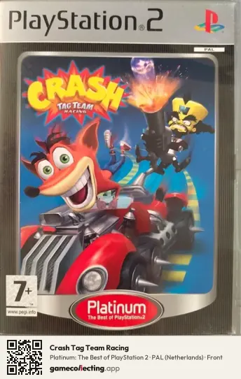 Crash Tag Team Racing PlayStation 2, Netherlands box front