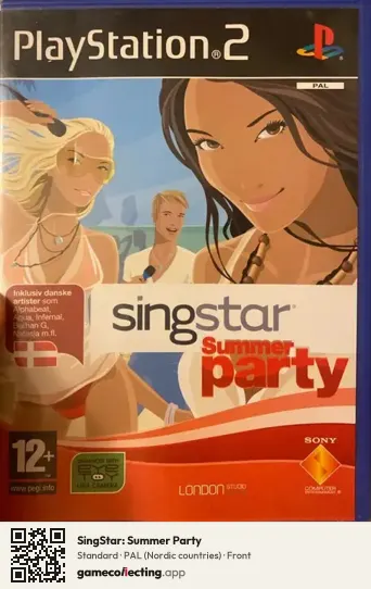 SingStar: Summer Party PlayStation 2, Nordic countries box front