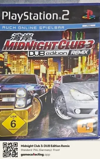 Midnight Club 3: DUB Edition Remix PlayStation 2, Germany box front