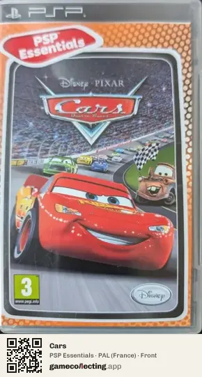 Cars PlayStation Portable, France box front