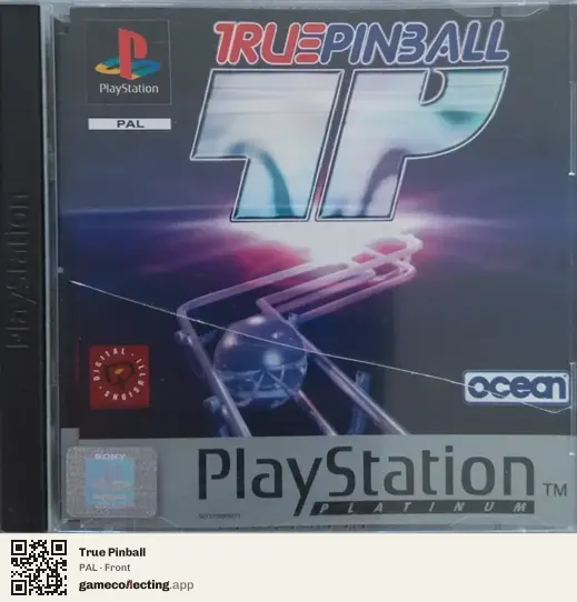 True Pinball PlayStation, PAL box front