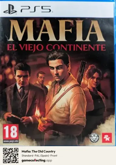 Mafia: The Old Country PlayStation 5, Spain box front