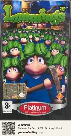 Lemmings PlayStation Portable, Italy box front