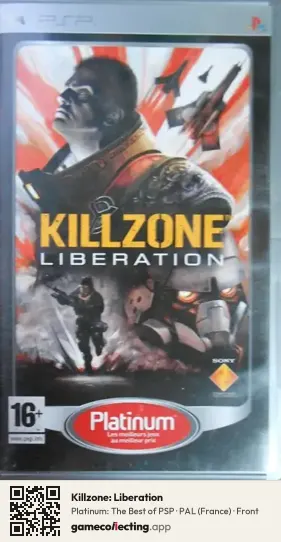 Killzone: Liberation PlayStation Portable, France box front