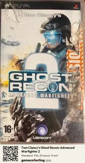 Tom Clancy's Ghost Recon: Advanced Warfighter 2 PlayStation Portable, France box front