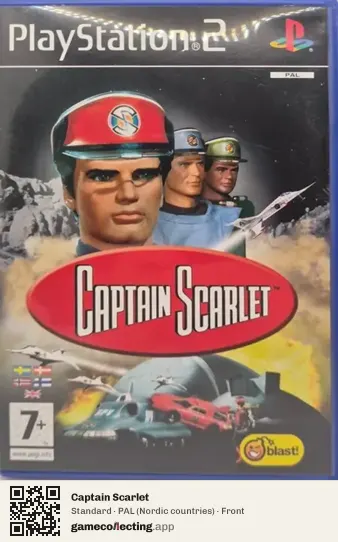 Captain Scarlet PlayStation 2, Nordic countries box front