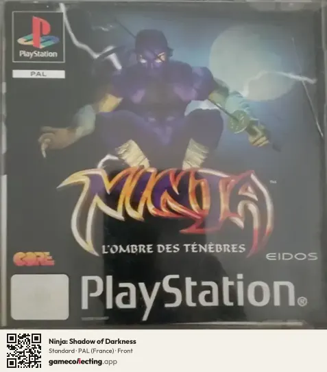 Ninja: Shadow of Darkness PlayStation, France box front