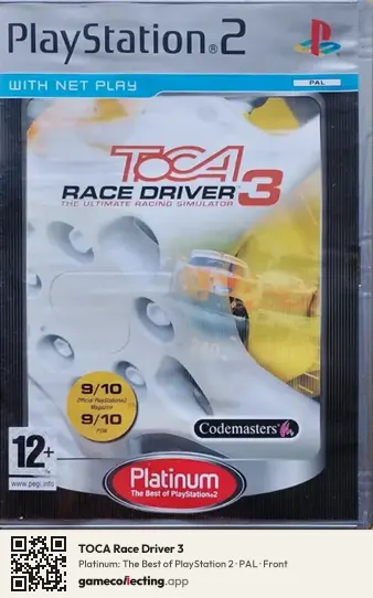 TOCA Race Driver 3 PlayStation 2, PAL box front