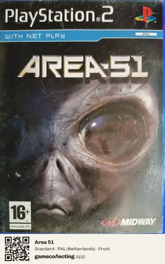 Area 51 PlayStation 2, Netherlands box front