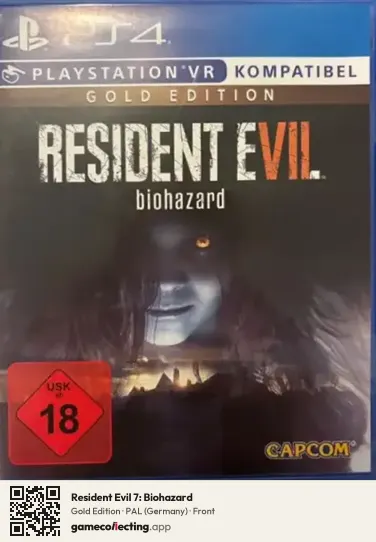 Resident Evil 7: Biohazard PlayStation 4, Germany box front
