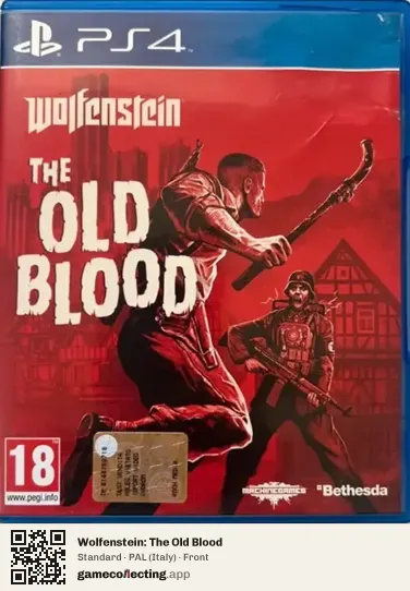 Wolfenstein: The Old Blood PlayStation 4, Italy box front