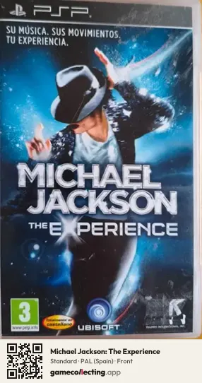 Michael Jackson: The Experience PlayStation Portable, Spain box front