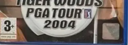 Tiger Woods PGA Tour 2004, the ELSPA age band on its front