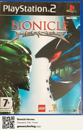 Bionicle Heroes PlayStation 2, PAL box front