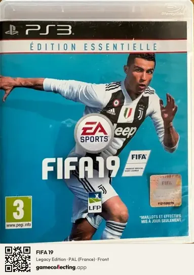 FIFA 19 PlayStation 3, France box front