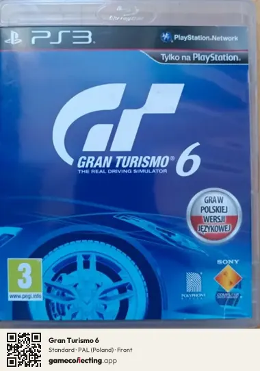 Gran Turismo 6 PlayStation 3, Poland box front