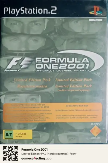 Formula One 2001 PlayStation 2, Nordic countries box front
