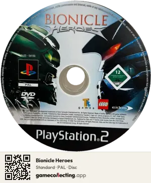 Bionicle Heroes PlayStation 2, PAL disc