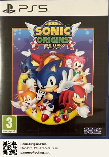 Sonic Origins Plus PlayStation 5, France box front