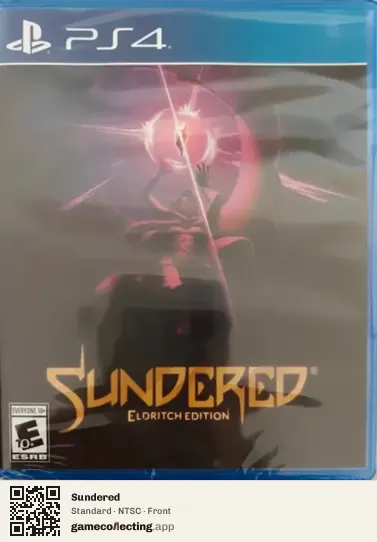 Sundered PlayStation 4, NTSC box front