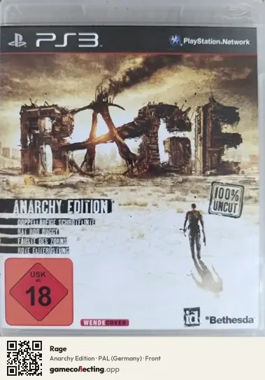 Rage PlayStation 3, Germany box front