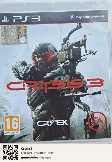 Crysis 3 PlayStation 3, Italy box front