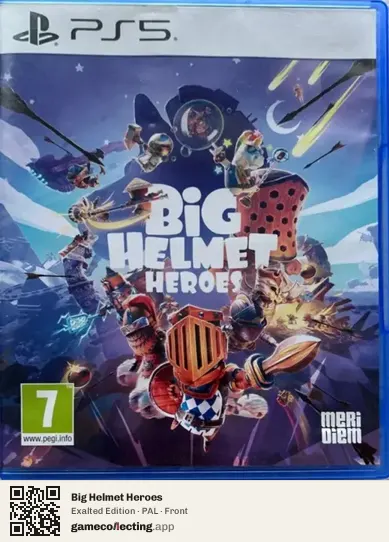 Big Helmet Heroes PlayStation 5, PAL box front