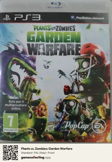 Plants vs. Zombies: Garden Warfare PlayStation 3, Italy box front