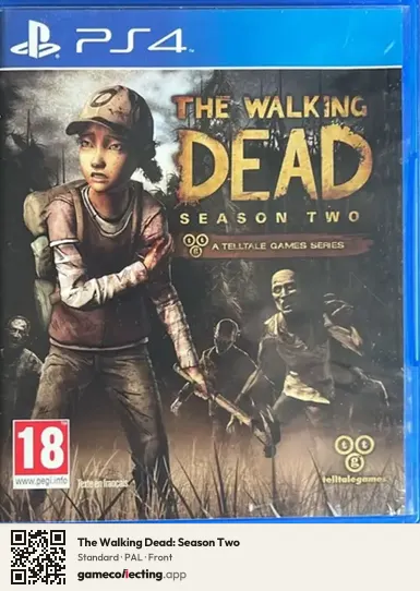 The Walking Dead: Season Two PlayStation 4, PAL box front