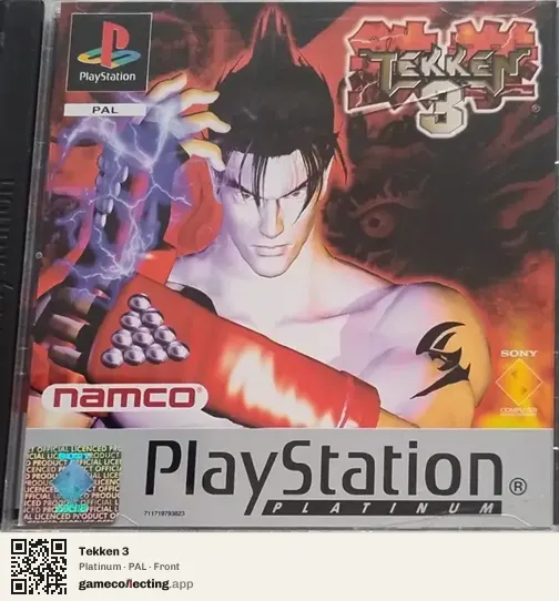 Tekken 3 PlayStation, PAL box front