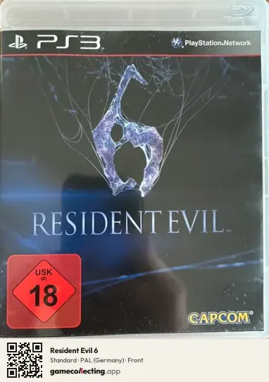 Resident Evil 6 PlayStation 3, Germany box front
