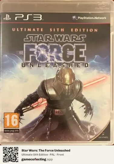 Star Wars: The Force Unleashed PlayStation 3, PAL box front