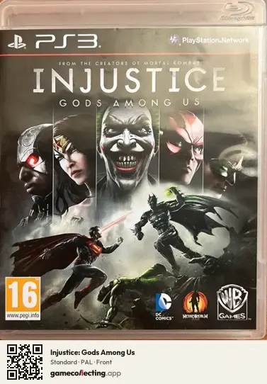 Injustice: Gods Among Us PlayStation 3, PAL box front