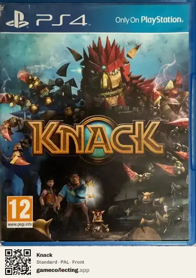 Knack PlayStation 4, PAL box front