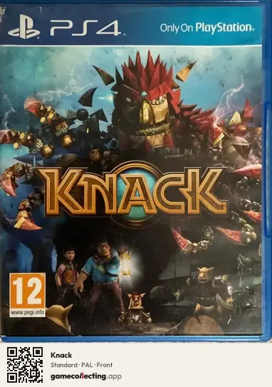 Knack PlayStation 4, PAL box front