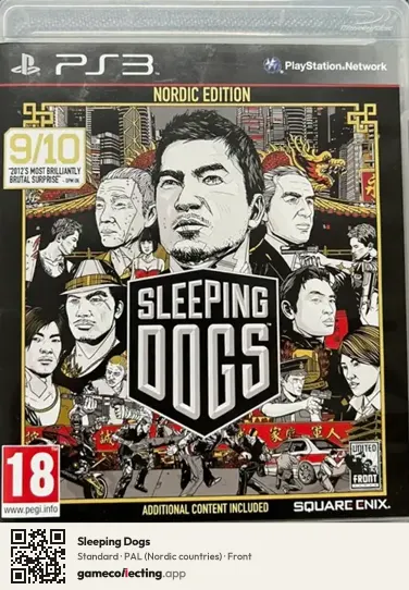 Sleeping Dogs PlayStation 3, Nordic countries box front