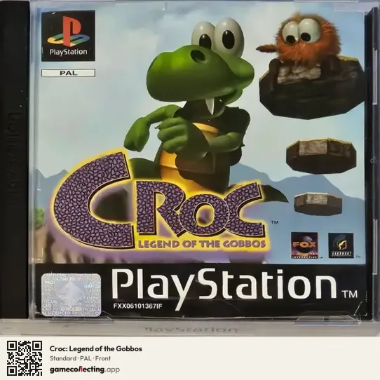 Croc: Legend of the Gobbos PlayStation, PAL box front