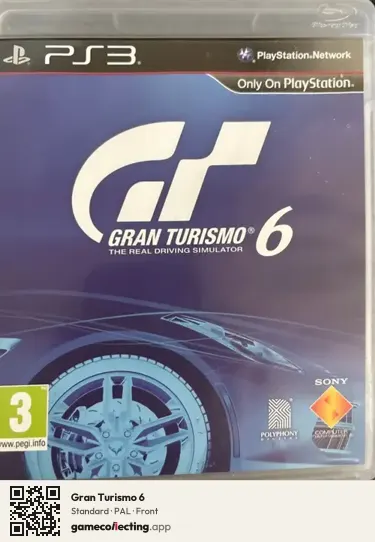 Gran Turismo 6 PlayStation 3, PAL box front