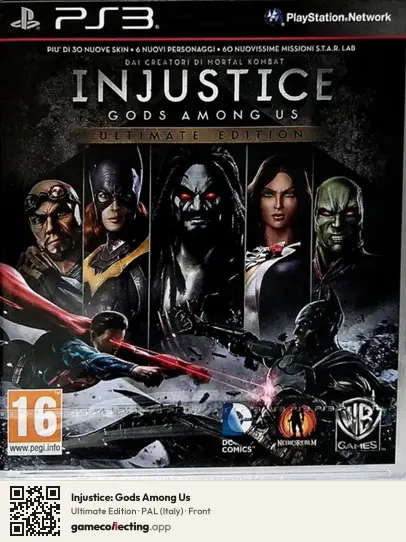 Injustice: Gods Among Us PlayStation 3, Italy box front