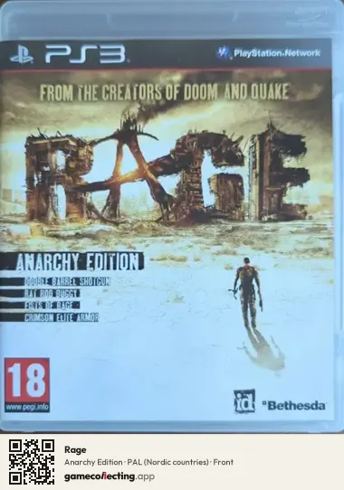 Rage PlayStation 3, Nordic countries box front