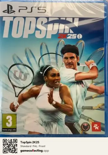 TopSpin 2K25 PlayStation 5, PAL box front